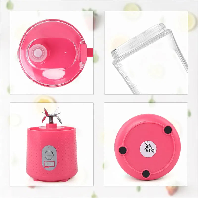 Portable Blender Juicer Personal Size Blender For Shakes And Smoothies With 6 Blade Mini Blender Kitchen Gadgets